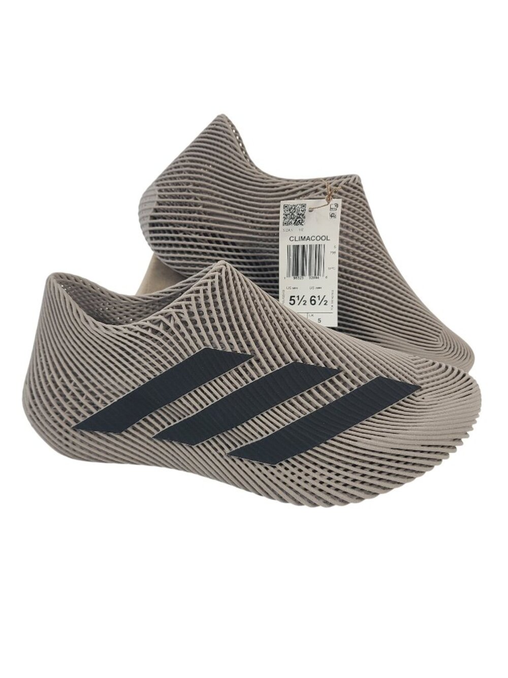 NEW Adidas Climacool 3D-Printed Slide Sandals Size M 5.5 / W 6.5 Beige & Black